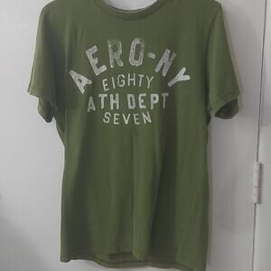 Aeropostale AERO NY Olive Green  T-Shirt M Casual Classic Preppy Skater Boho